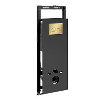 Система инсталляции WasserKRAFT Salm 27TLT.010.ME.BL.MG01 для унитаза, золото