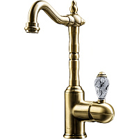 Смеситель Boheme Crystal 302-CRST для раковины, бронза