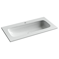 Раковина накладная Ceramicanova Grace CN7019 91x45,7x13,7 с отв. под смесит., белый