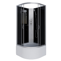 Душевая кабина Niagara Classic NG-2507-14BK 80x80x200 стекло тонированное/профиль серебро