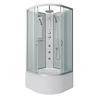 Душевая кабина Niagara Classic NG-2308-14BKTG 90x90x210 стекло матовое/профиль серебро