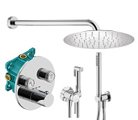 Душевой комплект Plumberia Selection PS Box KITZPSB02CR для ванны, c термостатическим смесителем, х