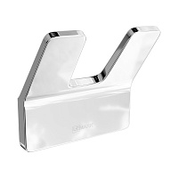 Крючок двойной Lemark Smooth Line 9711004 хром