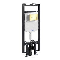 Система инсталляции WasserKRAFT Dinkel 58TLT.010.ME.PG03 для унитаза, золото