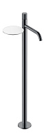 Смеситель Boheme Stick 120-SGM.4 для раковины, ручка Spirale, оружейная сталь глянцевая