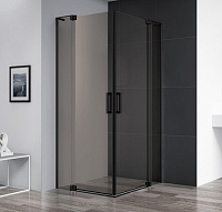 Душевой уголок Cezares Slider SLIDER-AH-2-70/80-80/90-BR-NERO бронза/профиль черный