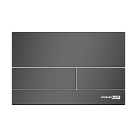 Кнопка смыва WasserKRAFT MB04 для унитаза, Черный матовый