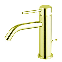 Смеситель Fima Carlo Frattini Spilllo Up F3031XSOS для раковины, Brushed Gold