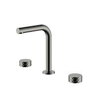 Смеситель Boheme Stick 152-SGM.1 для раковины, ручка Diamond, оружейная сталь глянцевая
