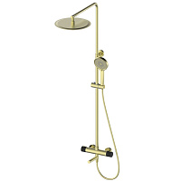 Душевая система Wonzon & Woghand WW-88739902-BG с термостатом, брашированное золото