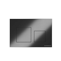 Кнопка смыва Ceramicanova Balance Square CN12-002GG вороненая сталь
