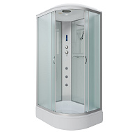 Душевая кабина Niagara Classic NG-33184-14LF 110x80x215 стекло матовое/профиль серебро