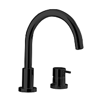 Смеситель Cisal Less New LN00125040 на борт ванны, черный матовый