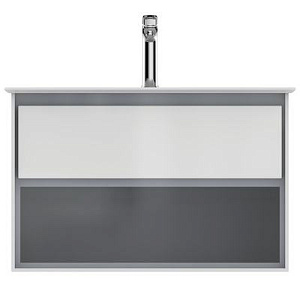 Тумба под раковину Ideal Standard Connect Air E0827KN 80 1 ящик, бело-серая
